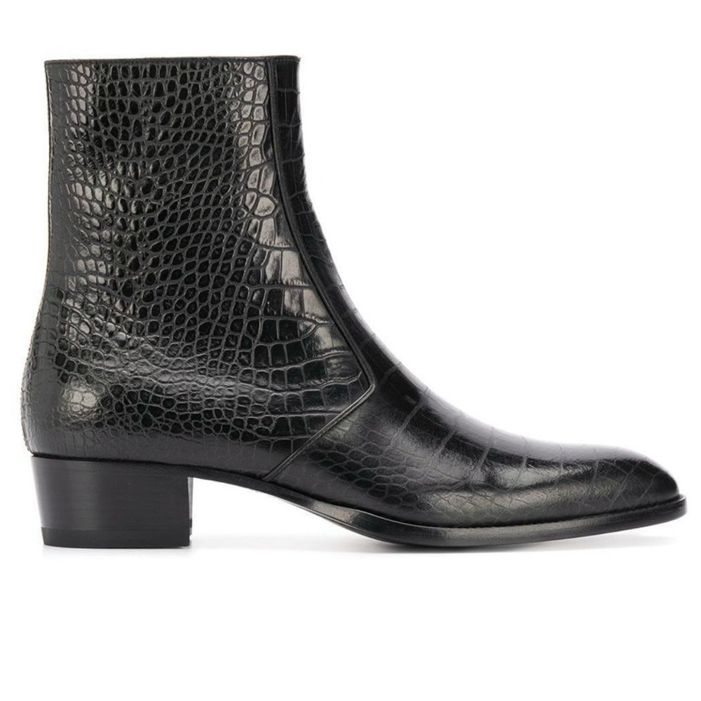 LIKE NEW AND HARDLY WORNS Saint Laurent Wyatt Zip Boot (Men) 11US/44 EU